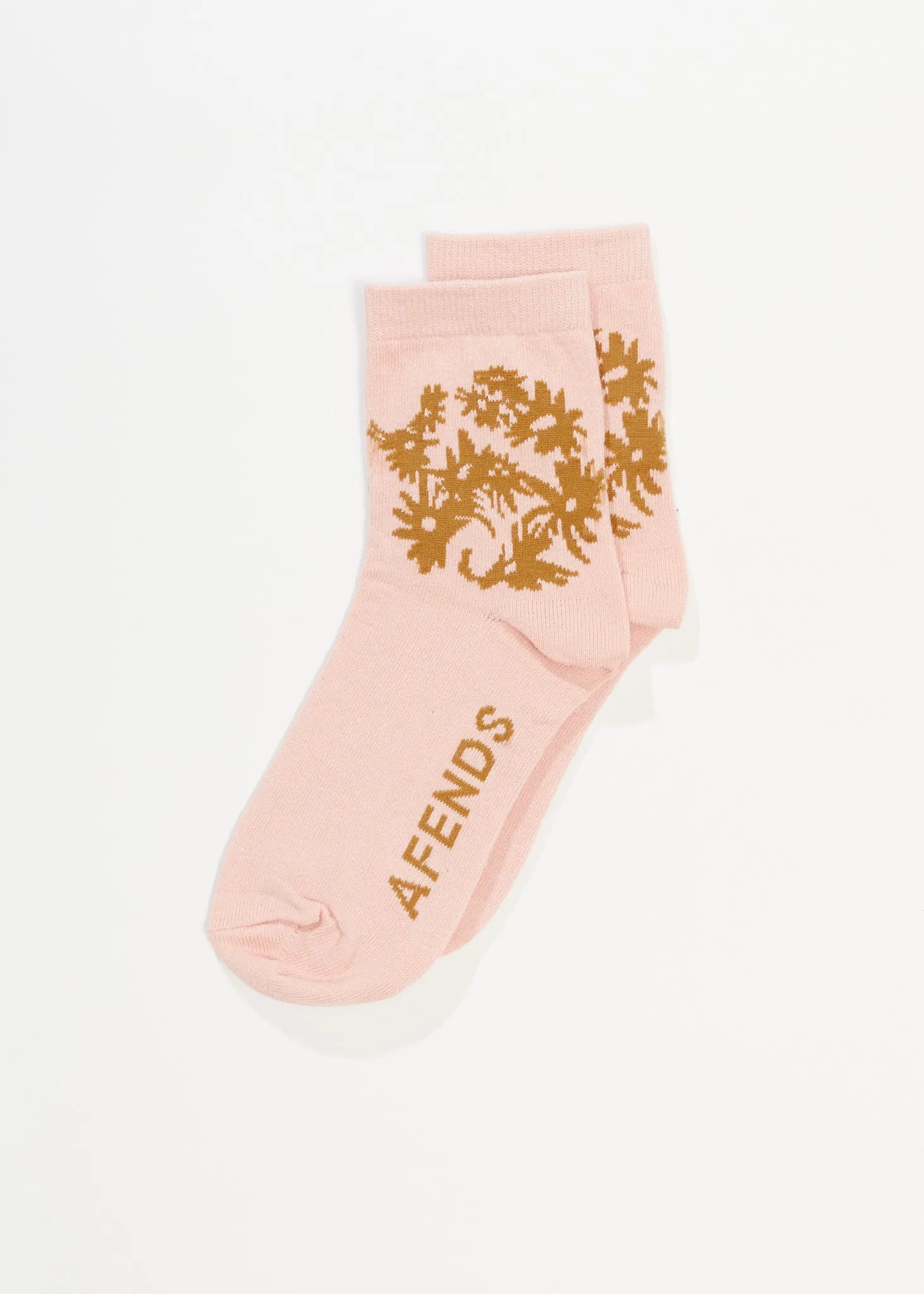 AFENDS Unisex Vise - Crew Socks - Lotus
