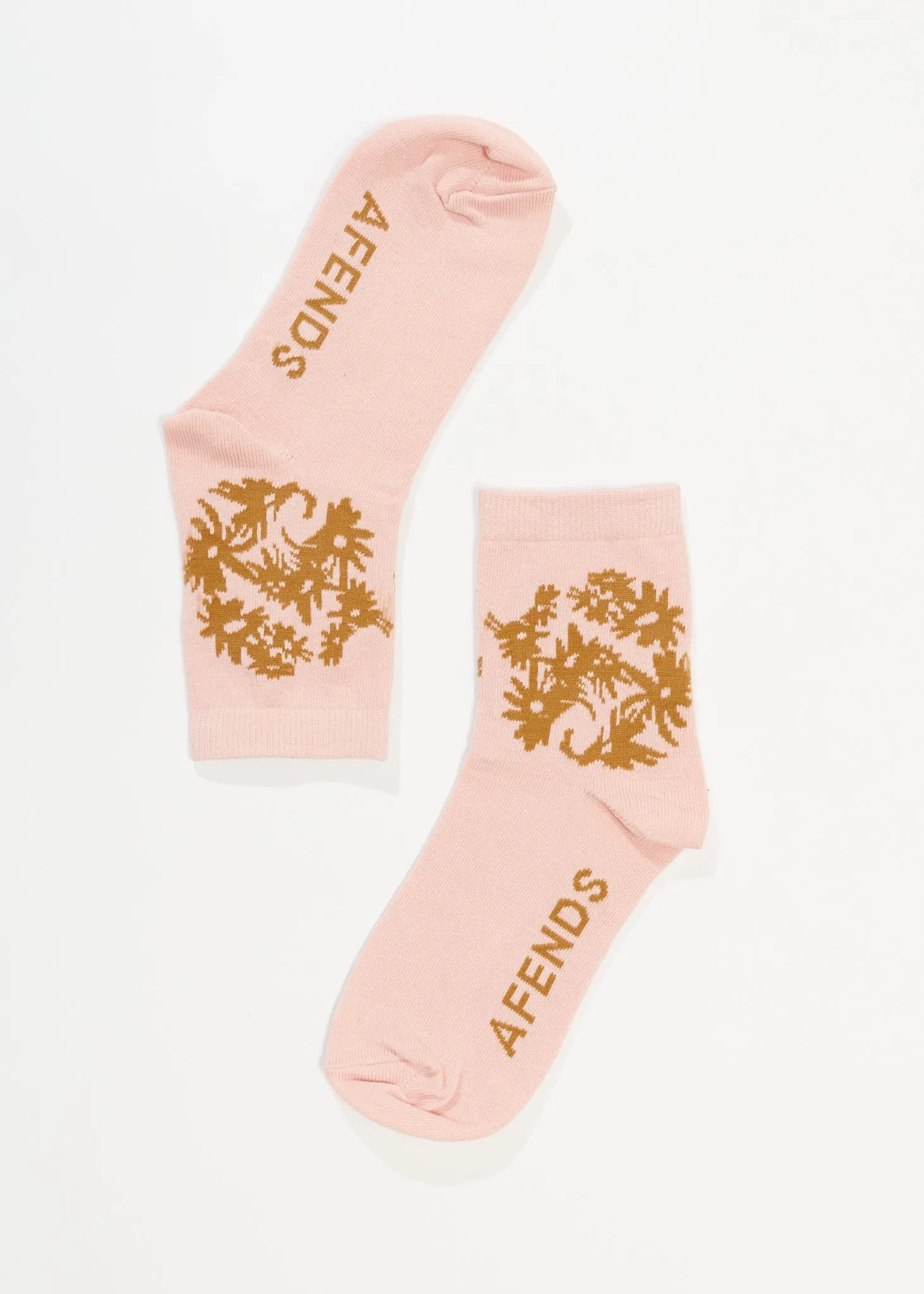 AFENDS Unisex Vise - Crew Socks - Lotus