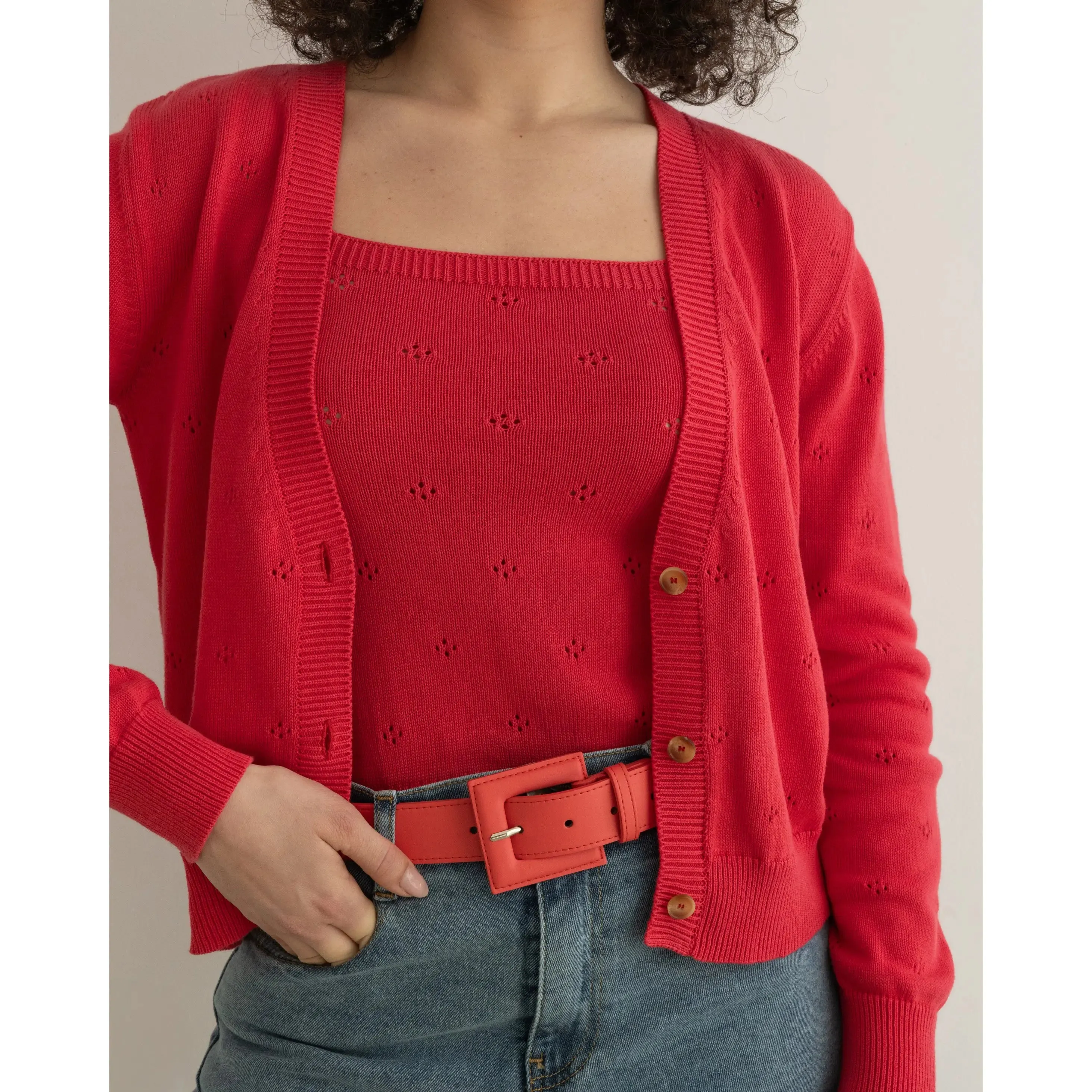 Andrín Sleeveless Top Coral
