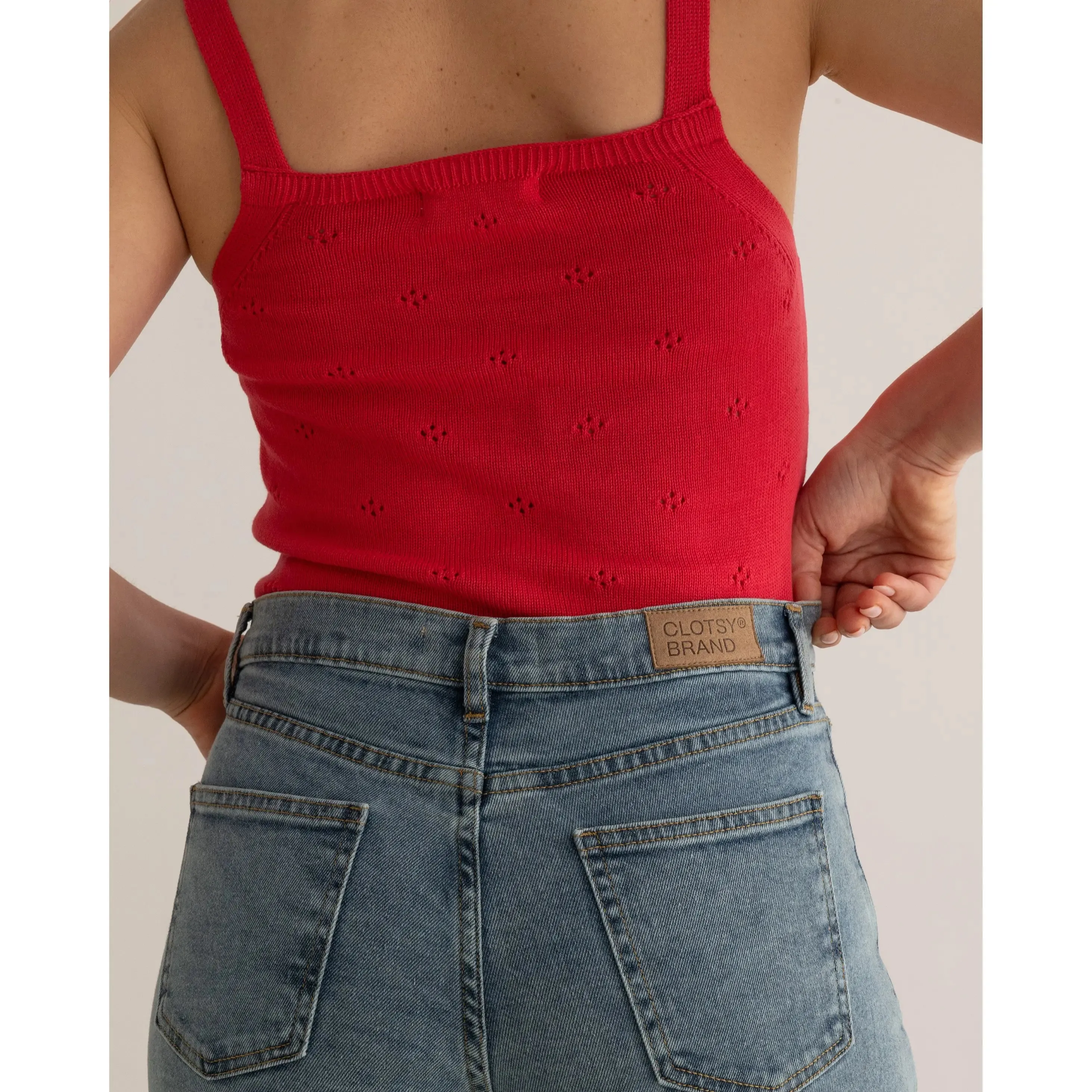 Andrín Sleeveless Top Coral