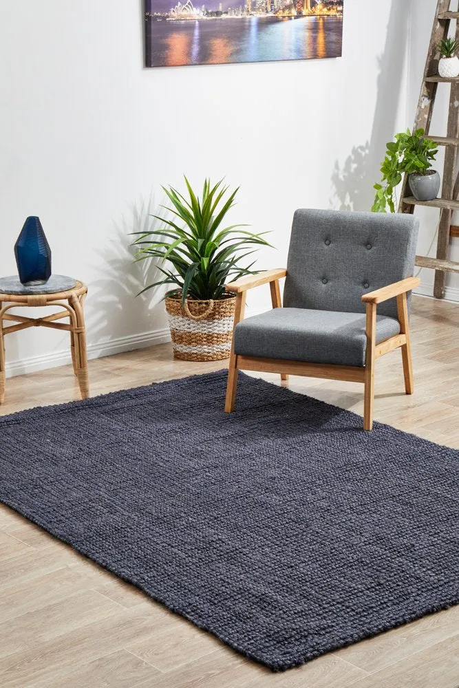 Atrium Barker Rug (Navy) by Rug Culture