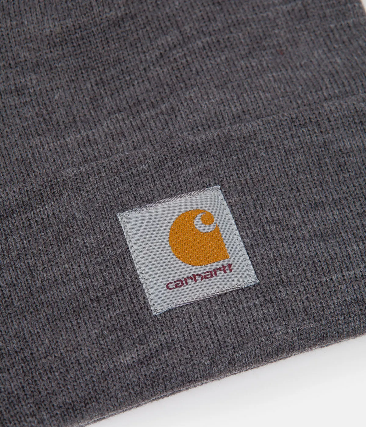 Carhartt Short Watch Hat Beanie - Dark Grey Heather