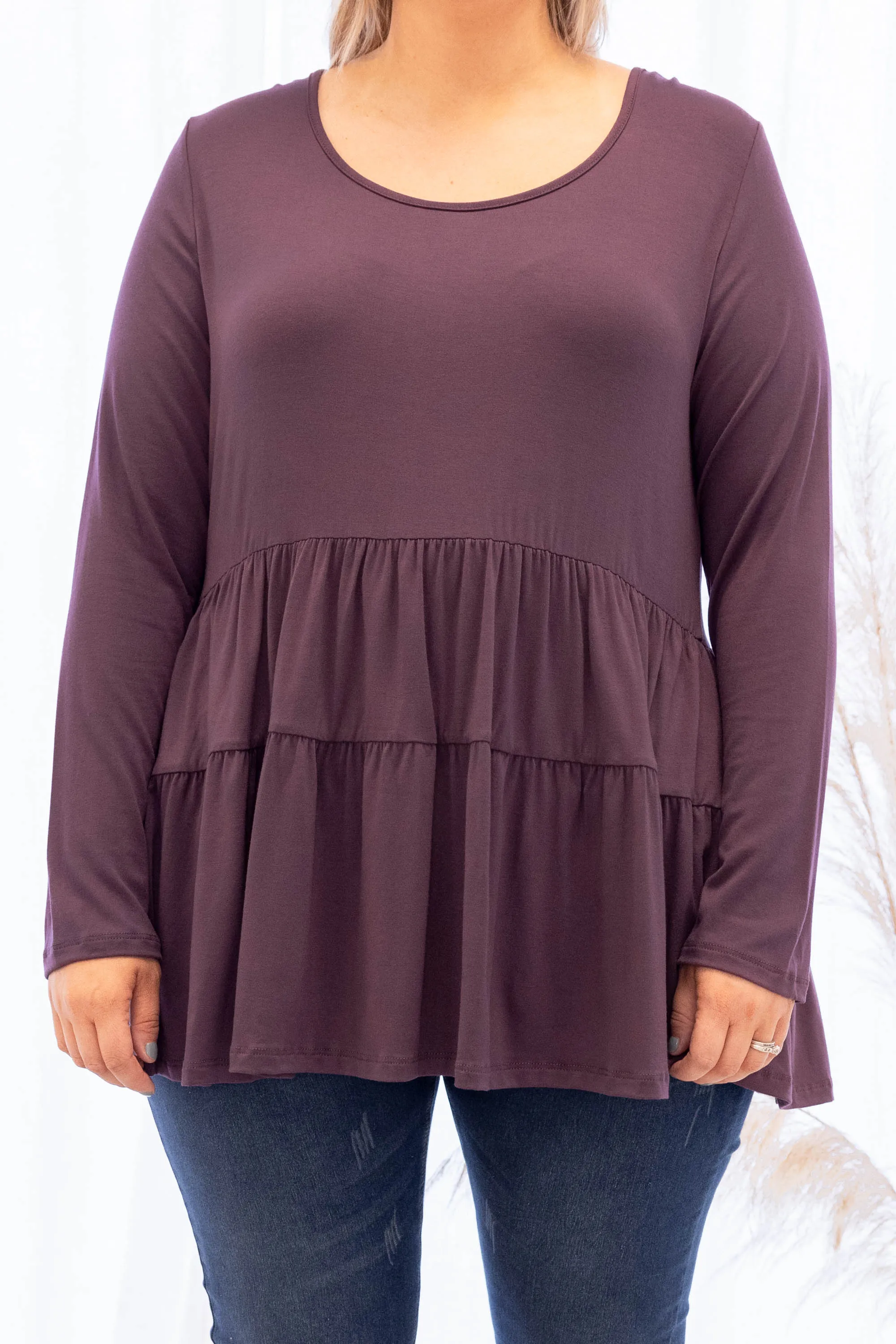 Closer To Me Top, Mulberry