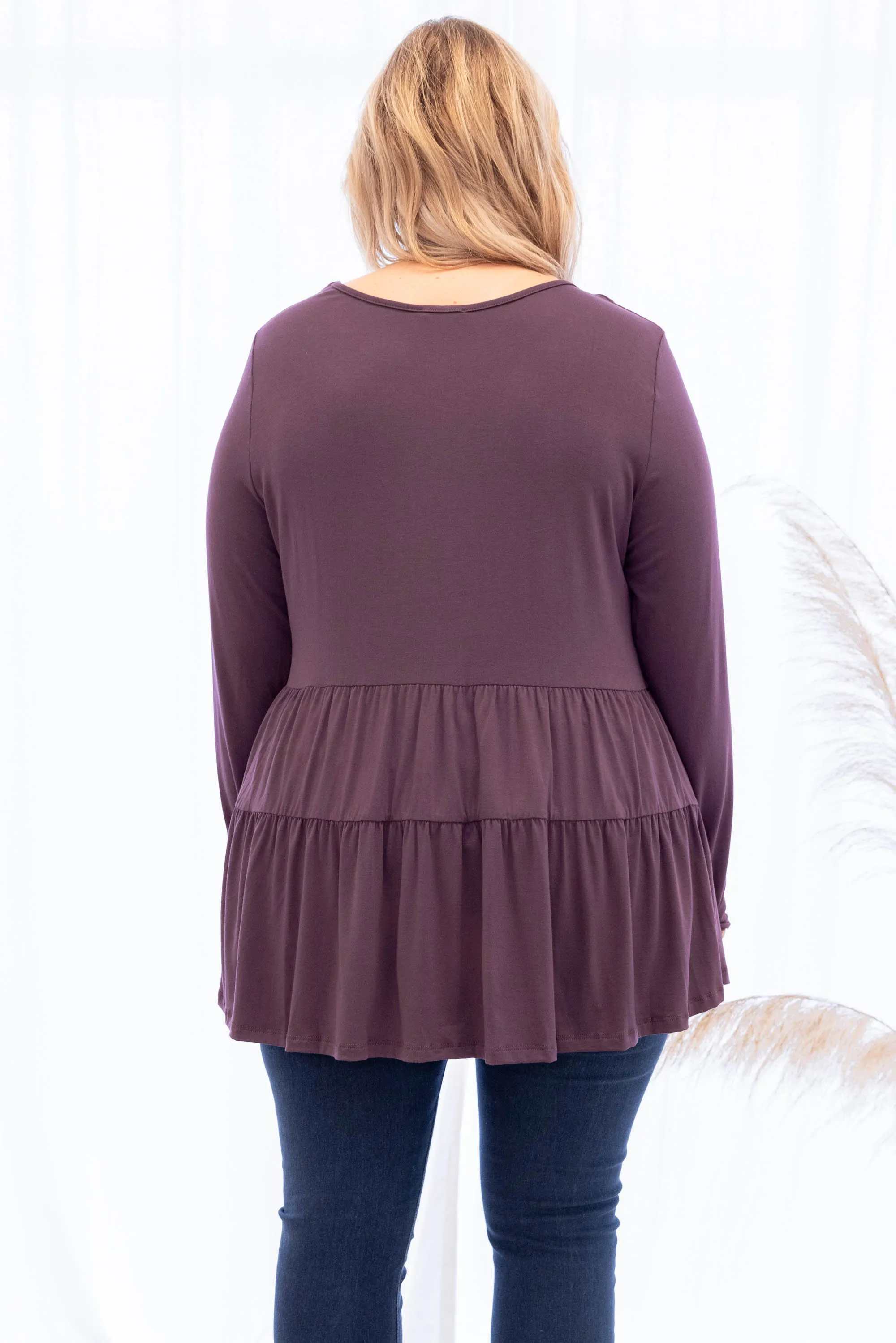 Closer To Me Top, Mulberry