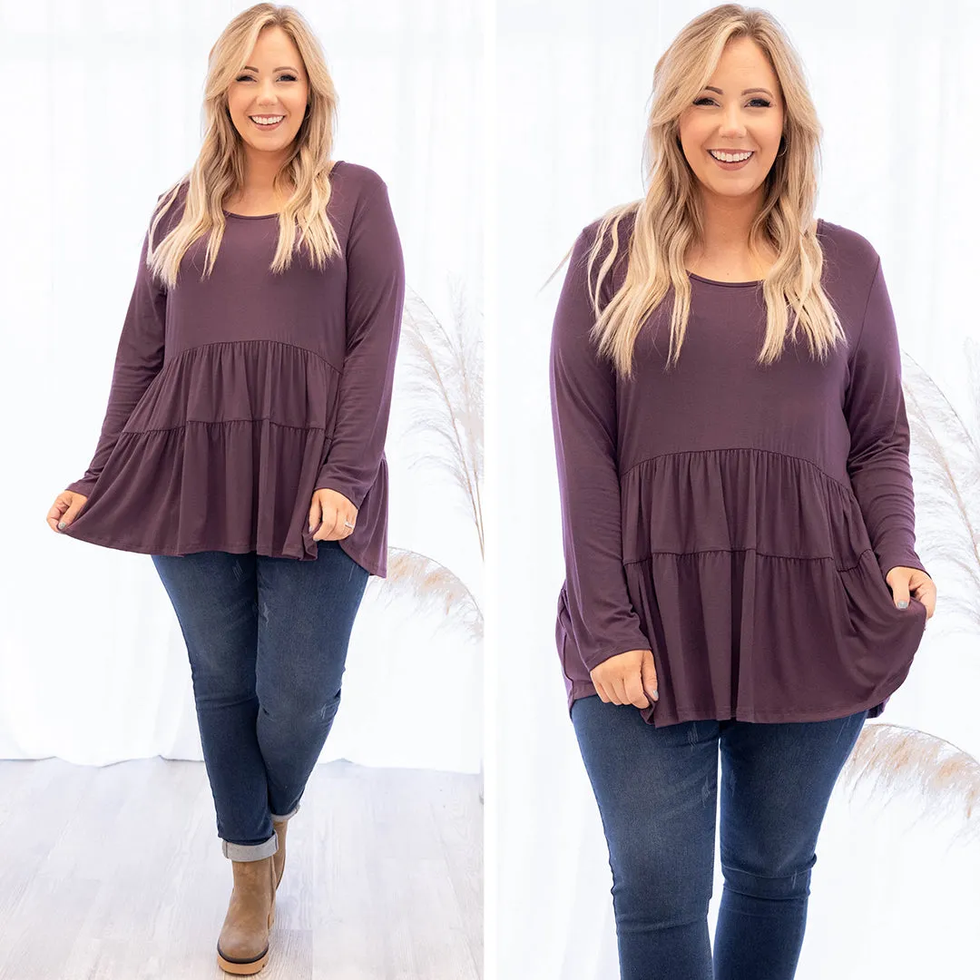 Closer To Me Top, Mulberry