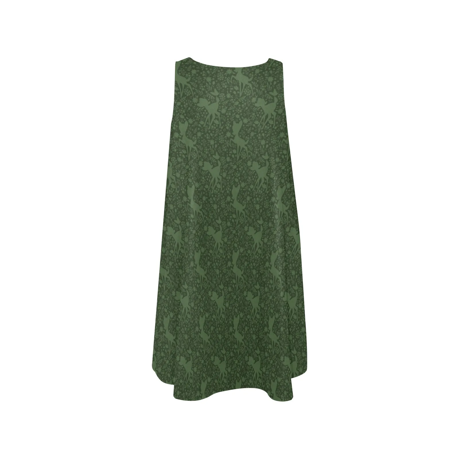 Disney Bambi Forest Silhouette Sleeveless A-Line Pocket Dress