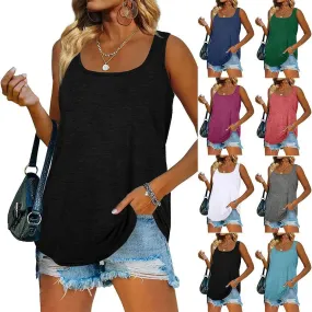 Elegant Dolphin Hem Tank Top: Summer Fashion Upgrade