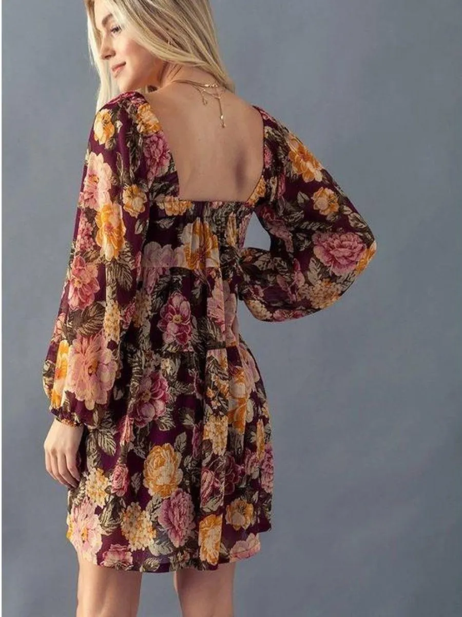 Fall in Love Floral Babydoll Dress