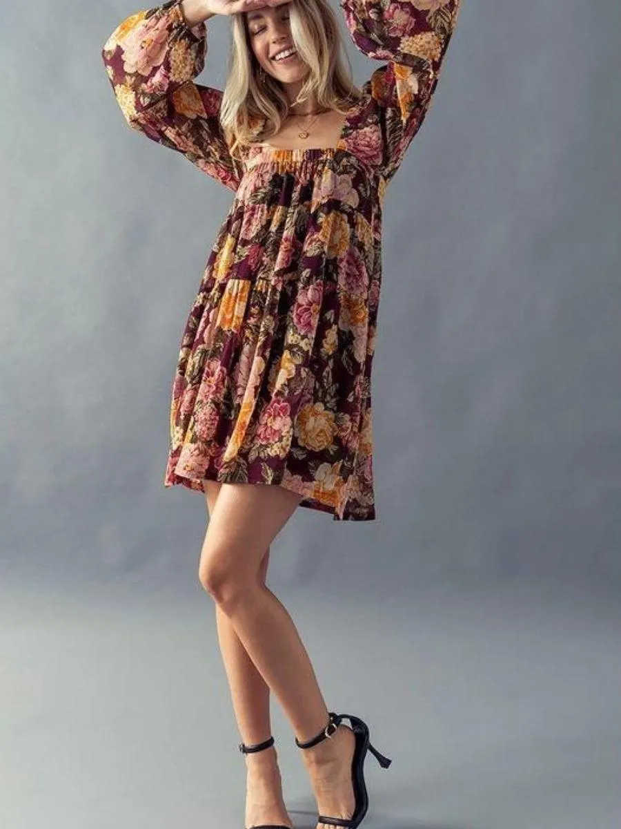 Fall in Love Floral Babydoll Dress