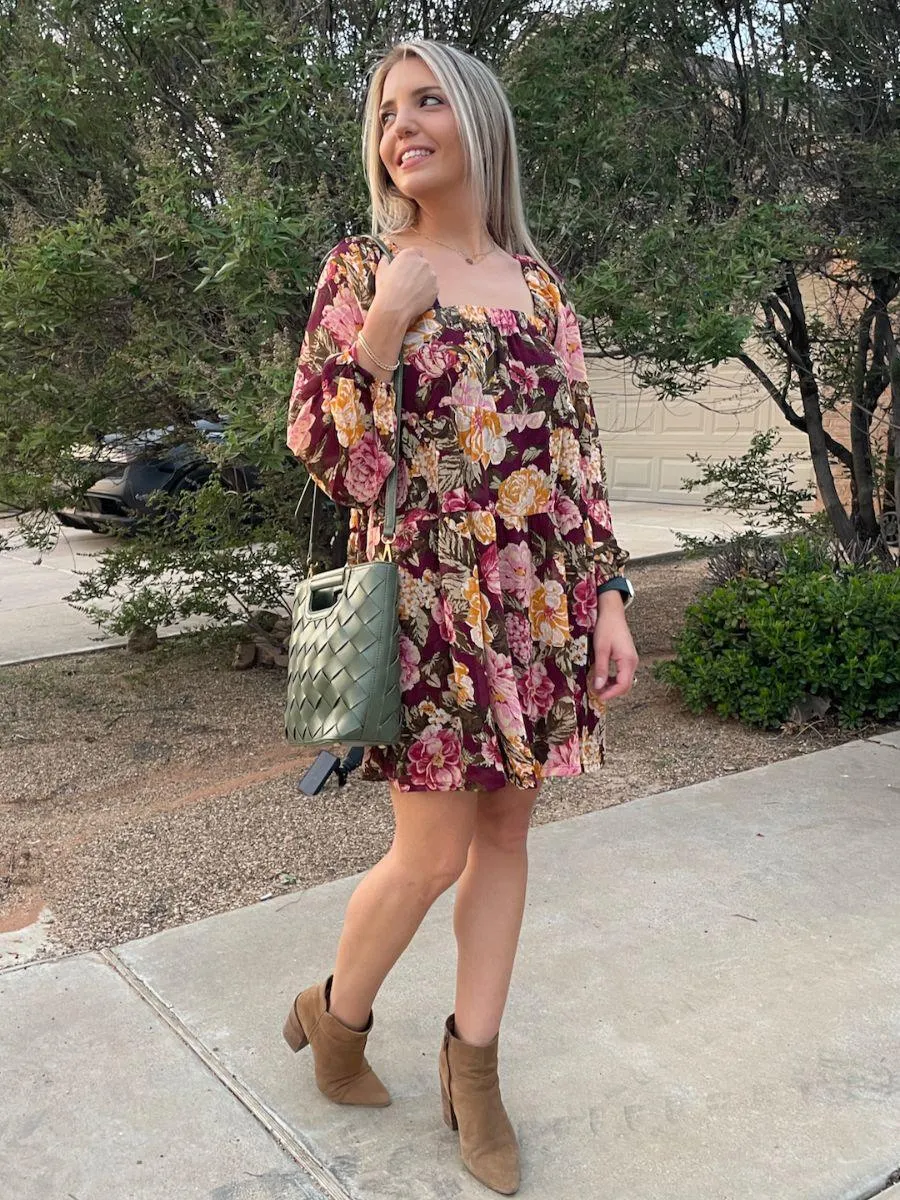 Fall in Love Floral Babydoll Dress