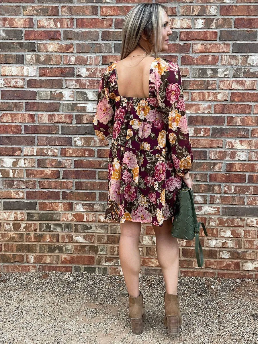 Fall in Love Floral Babydoll Dress