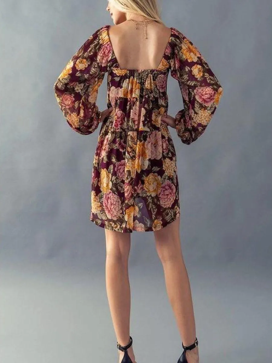 Fall in Love Floral Babydoll Dress