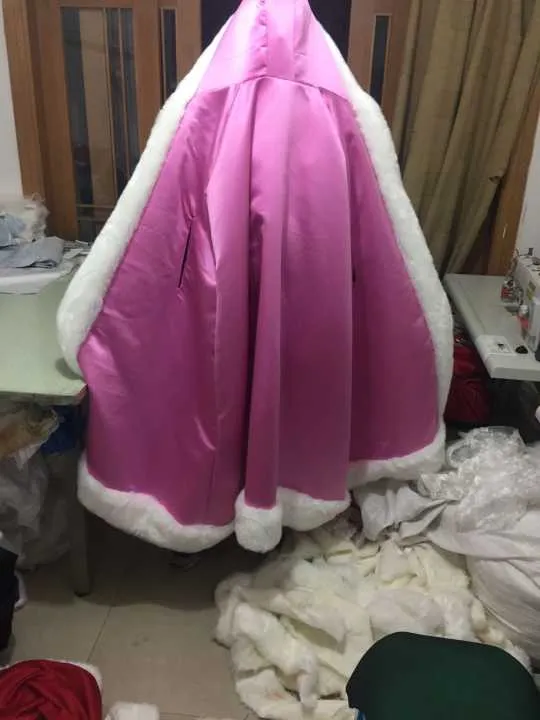 Faux Fur Bridal Wedding Cloak Hooded Coat Jacket Muff Hand Warmer