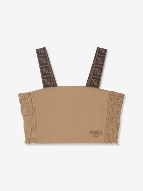 Fendi Girls Logo Strap Top