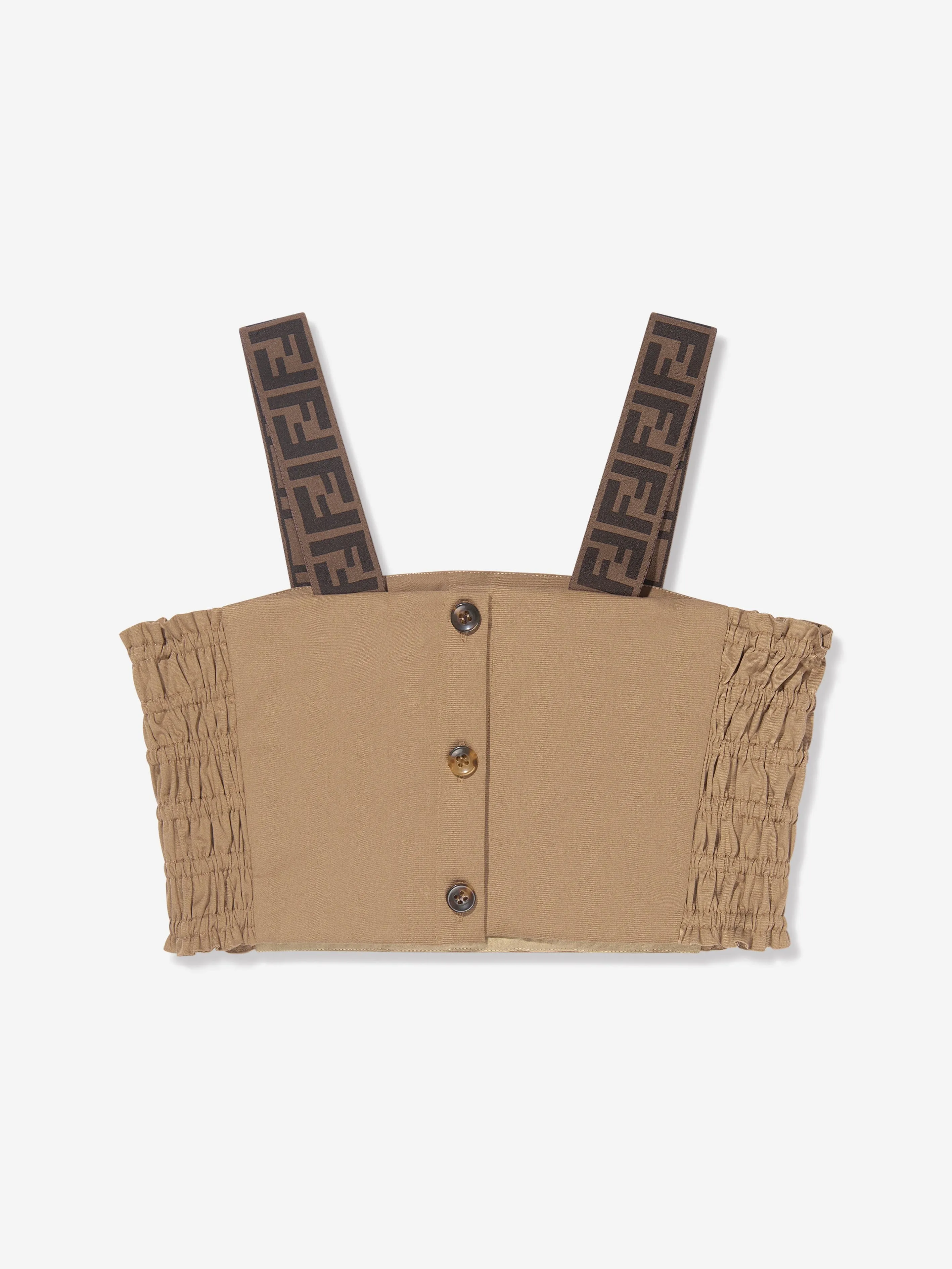 Fendi Girls Logo Strap Top
