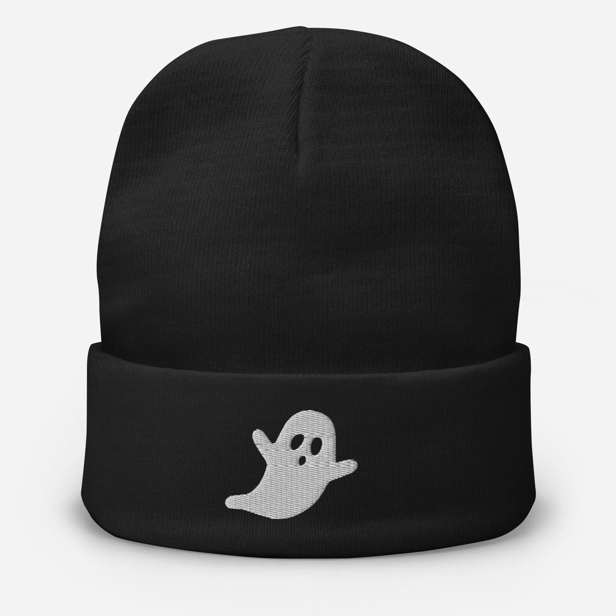 Ghost Embroidered Beanie Halloween Hat