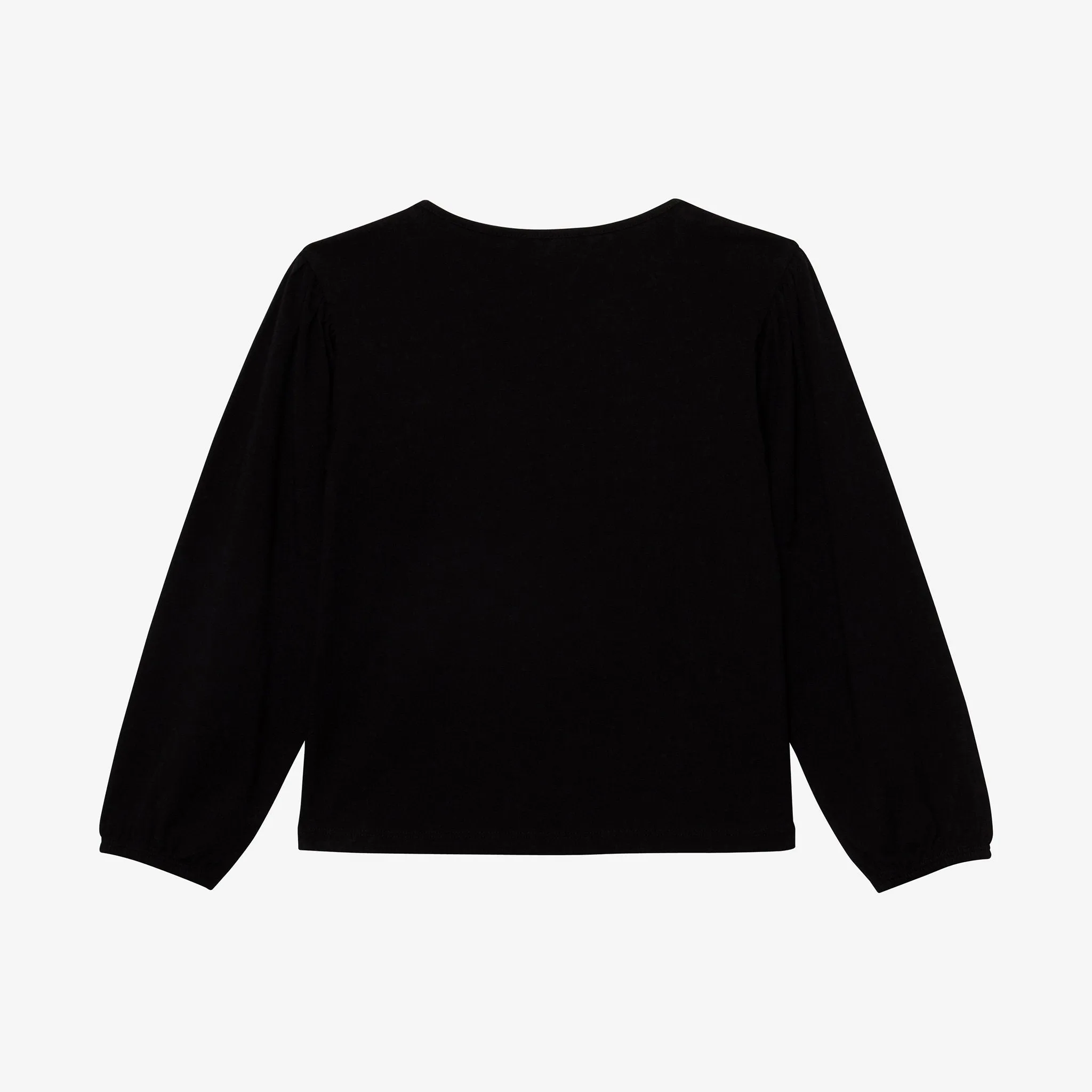 Girl black long sleeve T-shirt