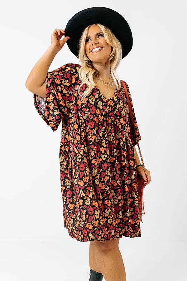 Highlight The Good Floral Babydoll Dress Curves
