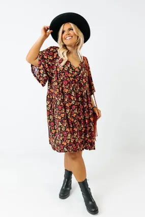 Highlight The Good Floral Babydoll Dress Curves