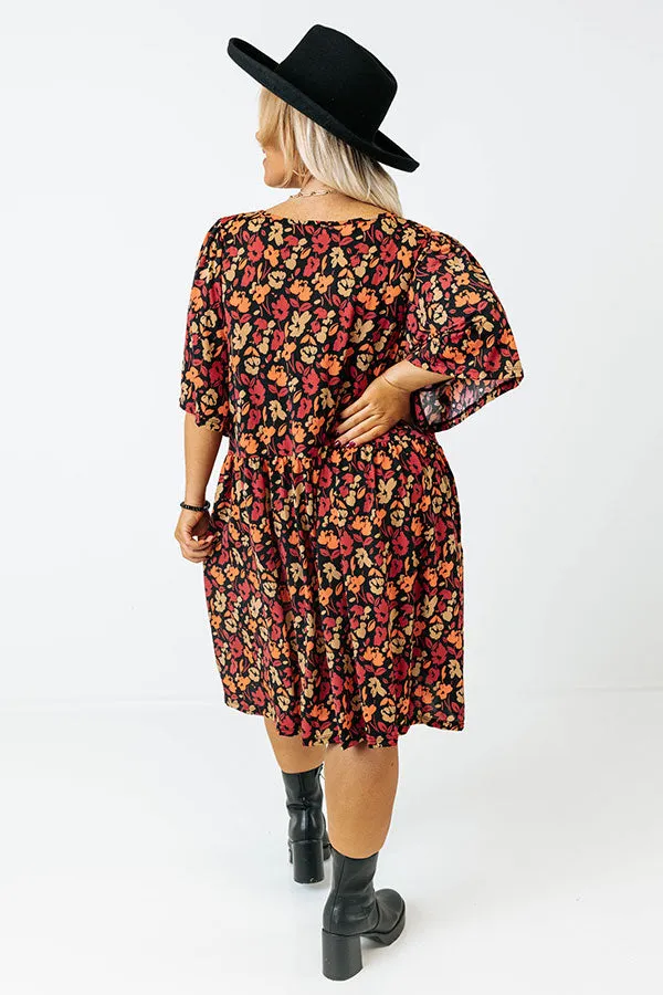 Highlight The Good Floral Babydoll Dress Curves