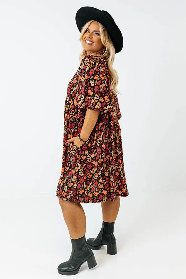 Highlight The Good Floral Babydoll Dress Curves
