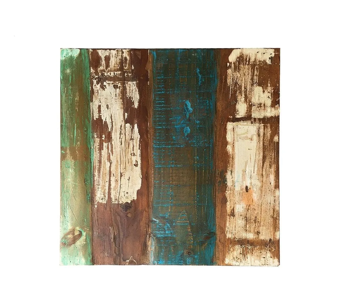 Liberty Reclaimed Wood Side Table Multi Color 60x60x45cm
