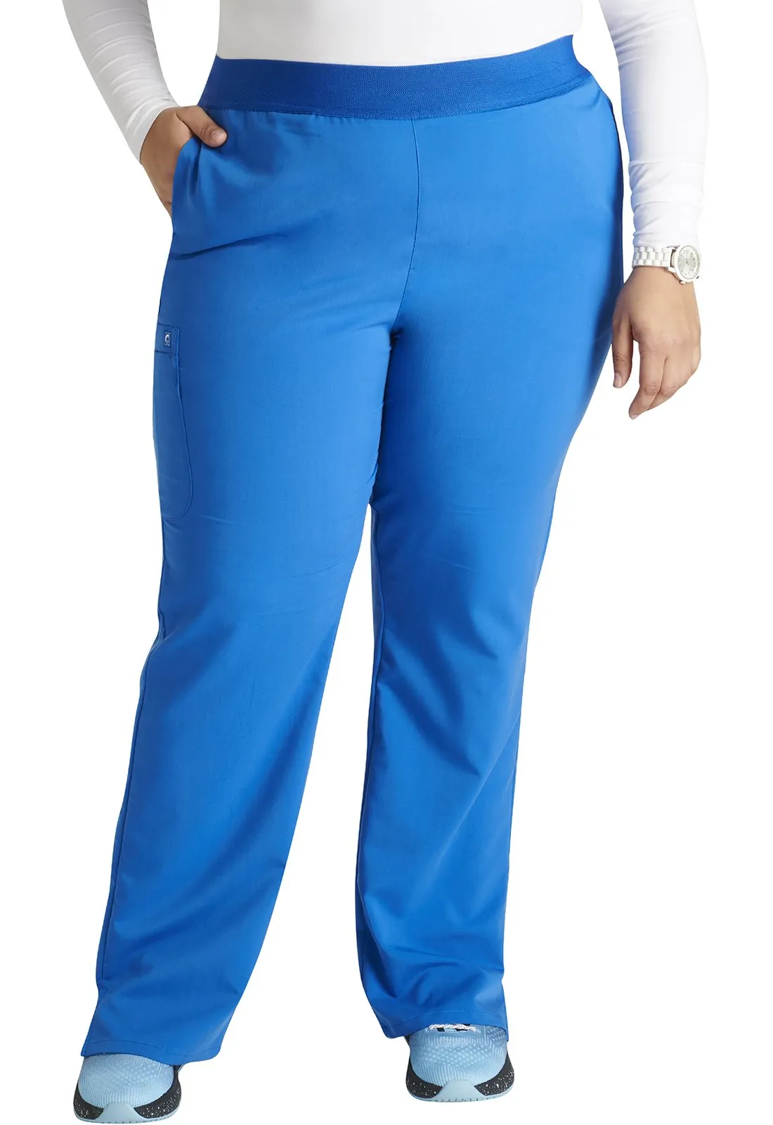 Lumino Atmos PETITE Pull-on Straight Leg Scrub Pant - Inseam 28" (71 cm) LD-CK136AP