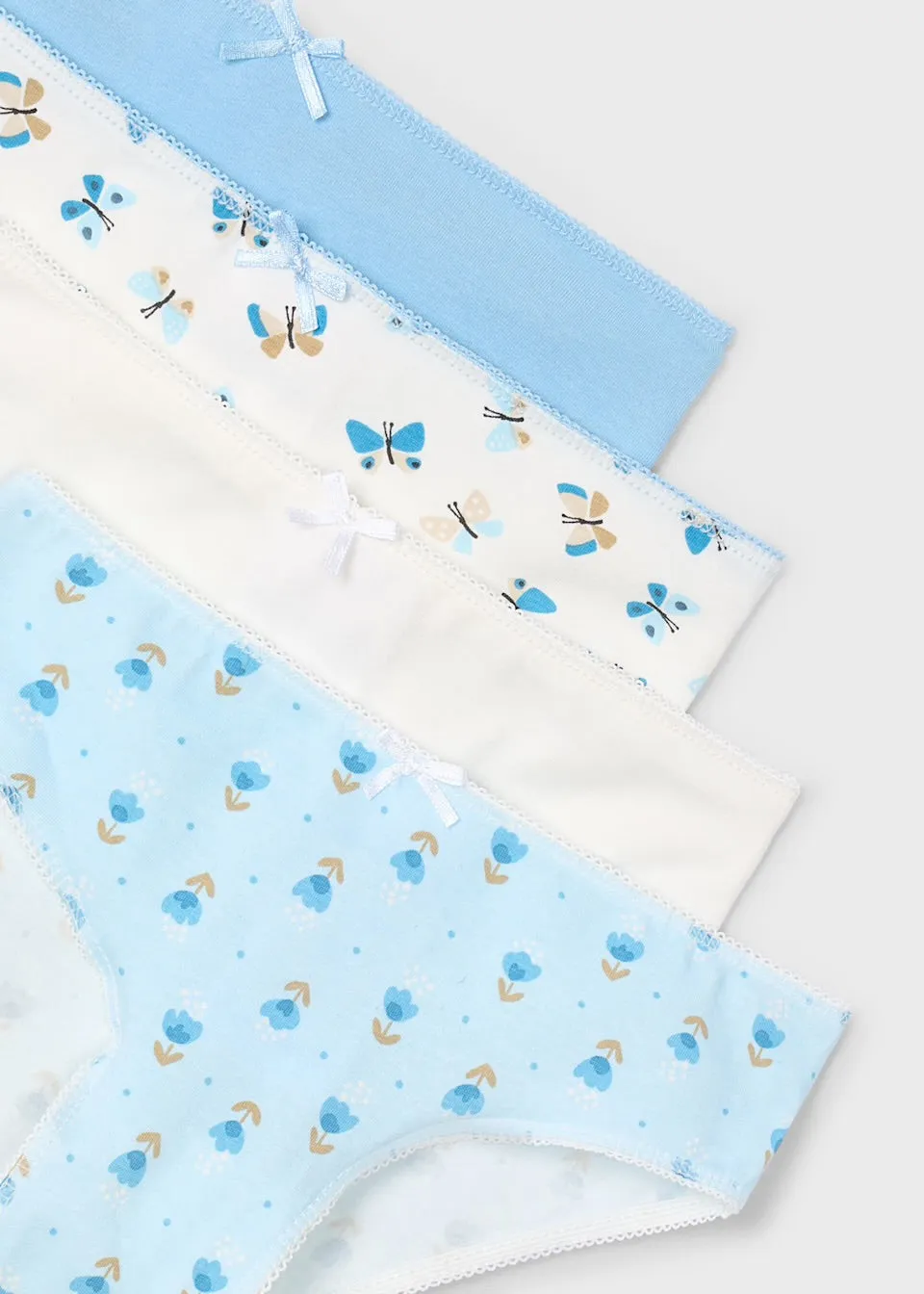 Mayoral Girls 4 Pack Underwear Set 10901 Sky Blue