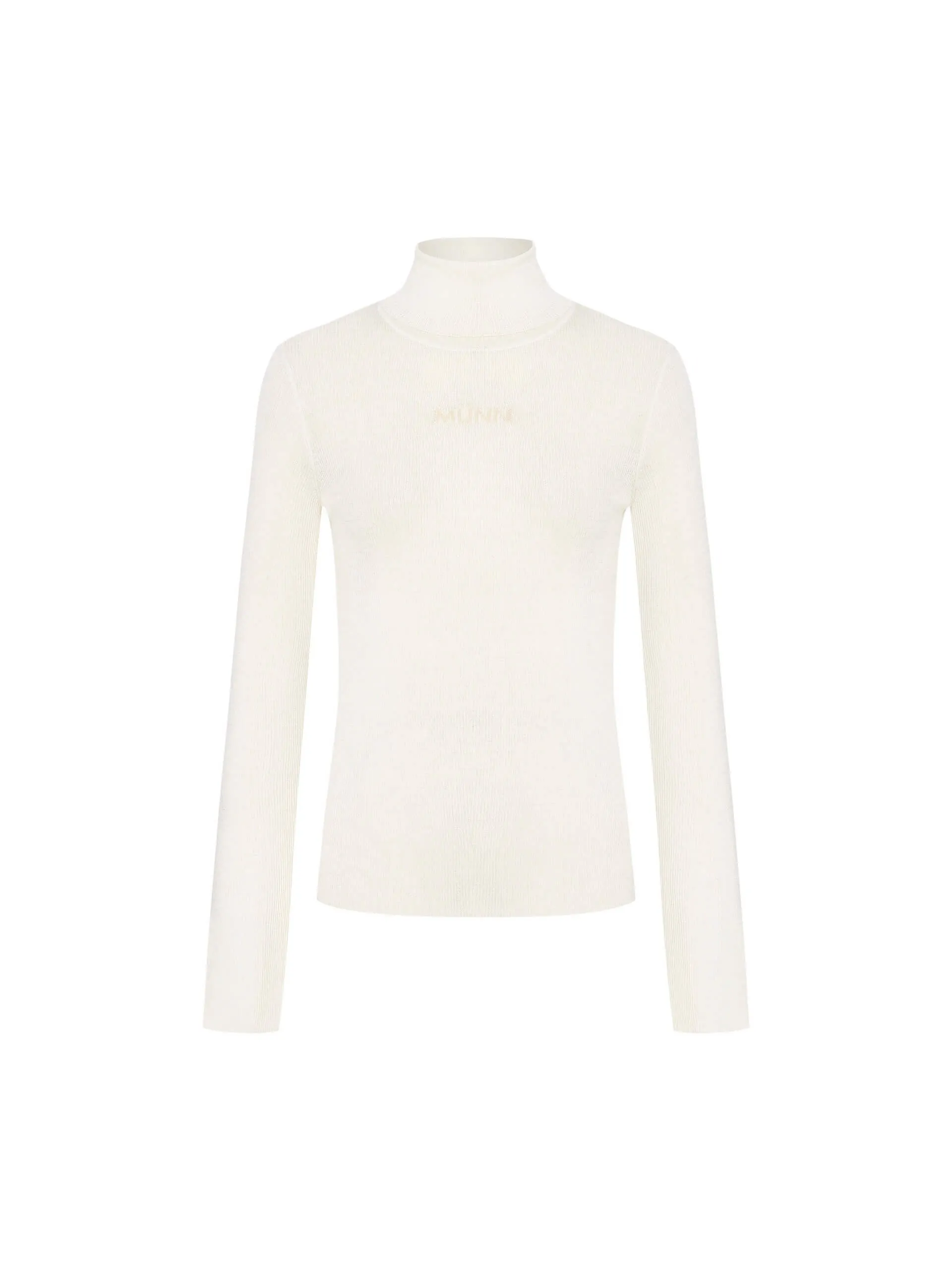 Merino Wool Turtleneck Top
