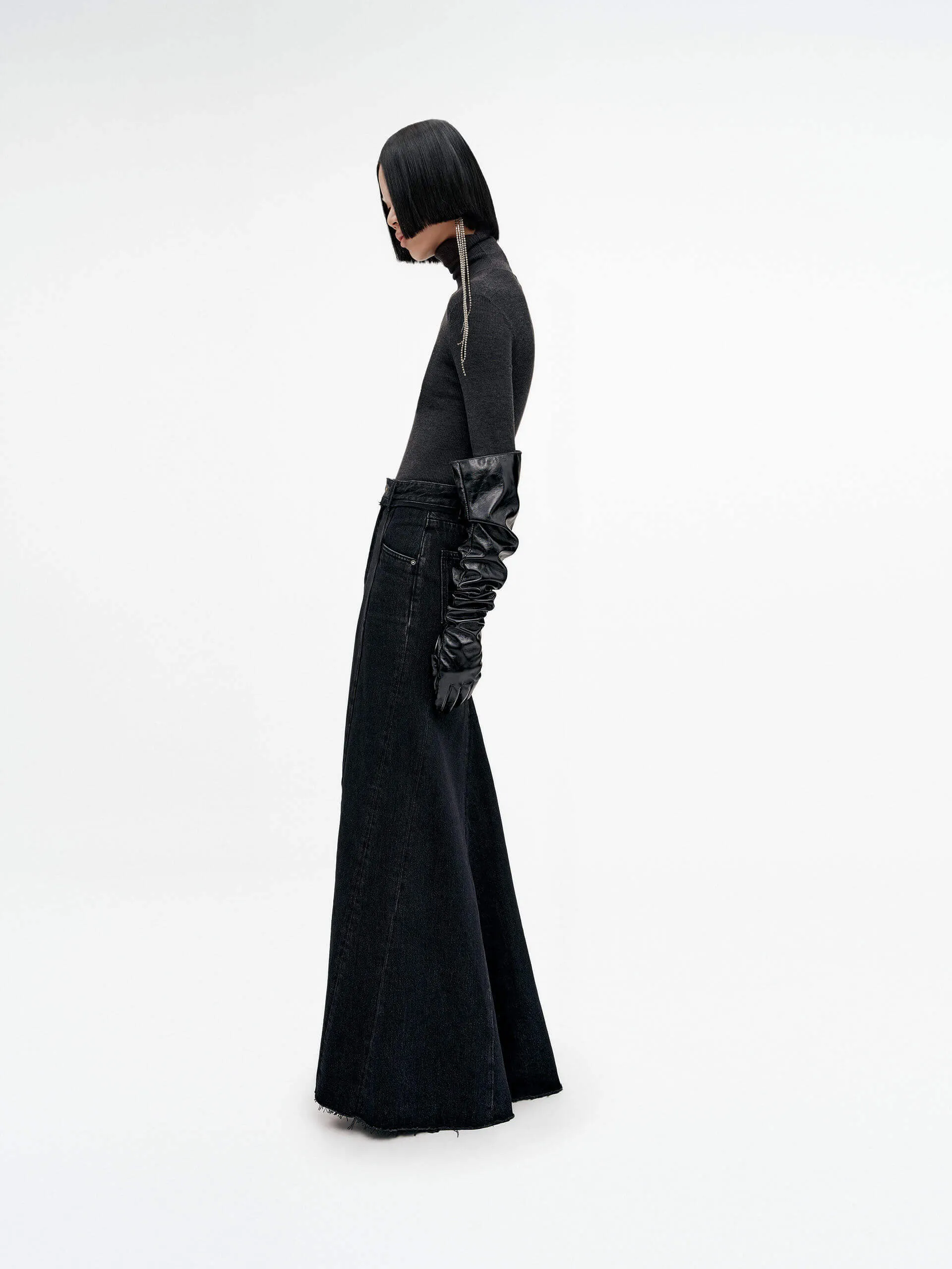 Merino Wool Turtleneck Top