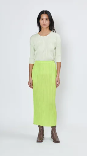 New Colorful Basics Skirt 3 in Yellow Green