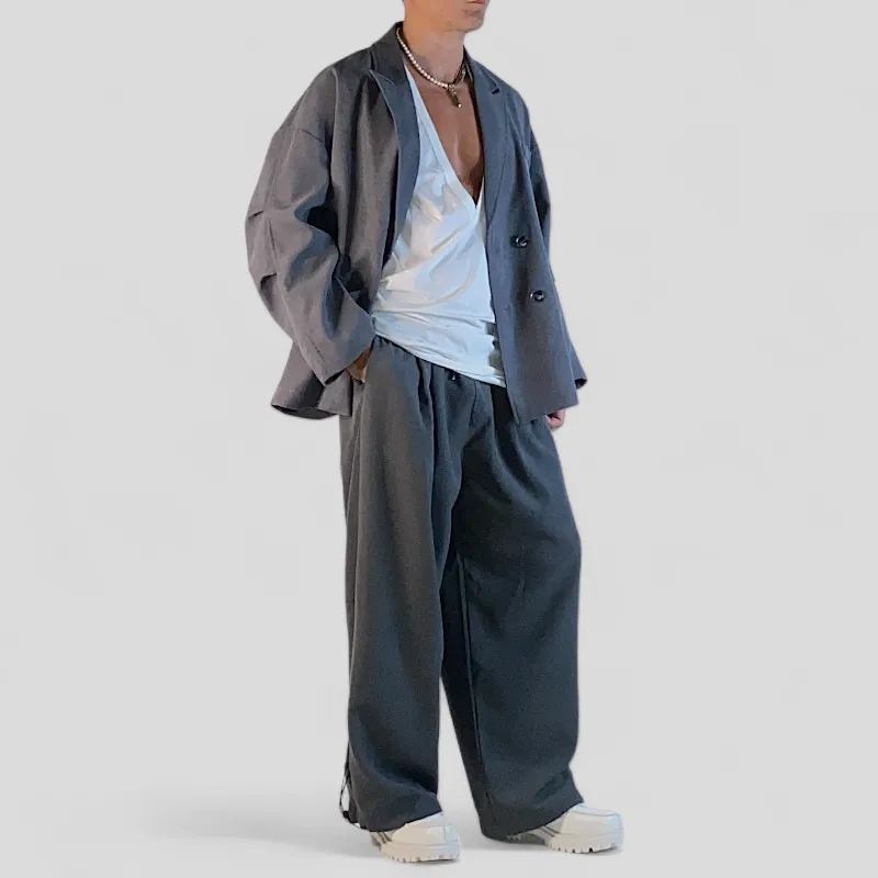 Oversized double breasted blazer