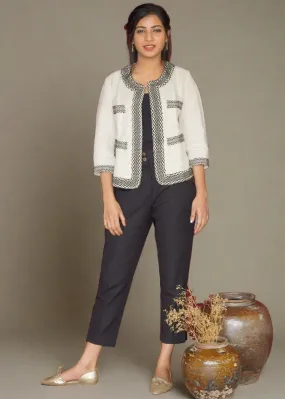 Rasamalli - Toda Embroidered Jacket - Ecru