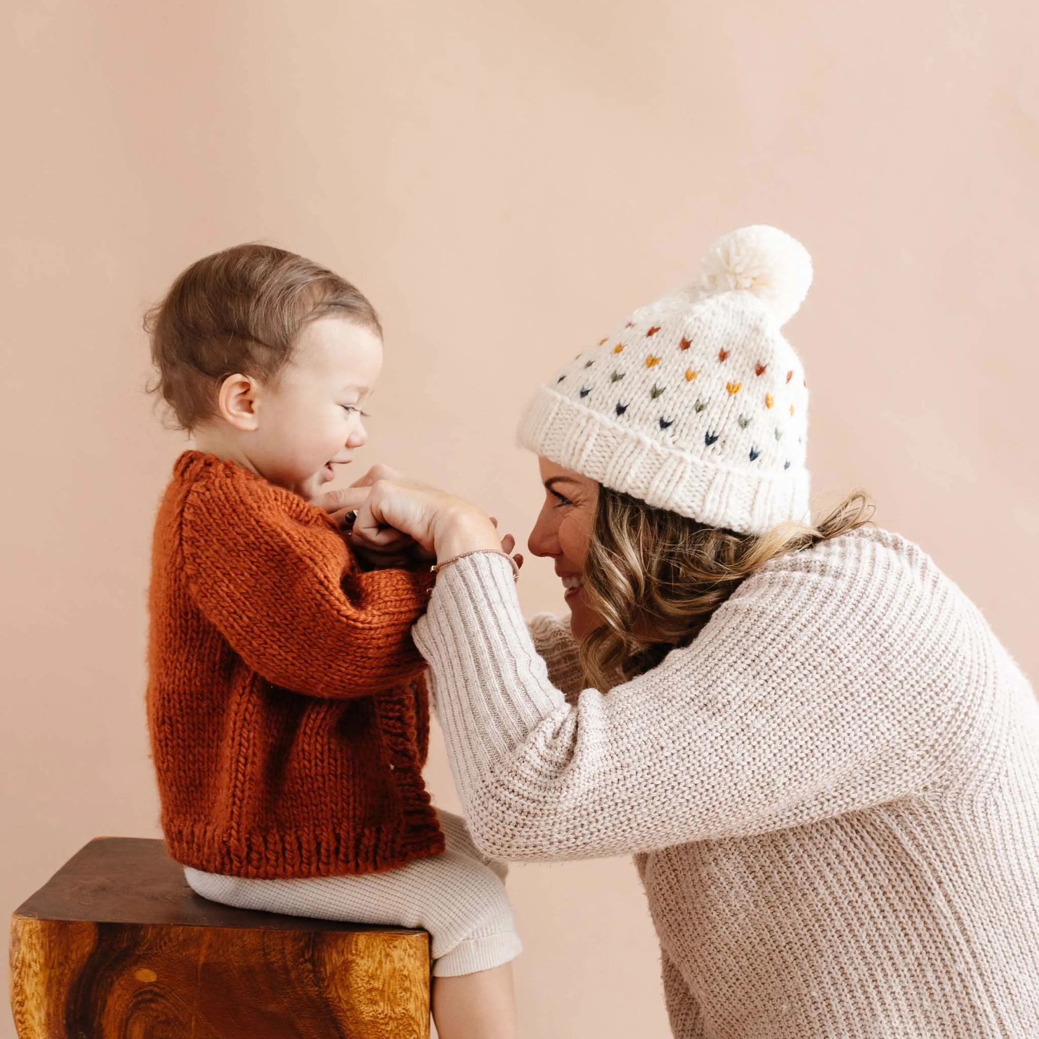 Sawyer Retro Heart Beanie by Blueberry Hill