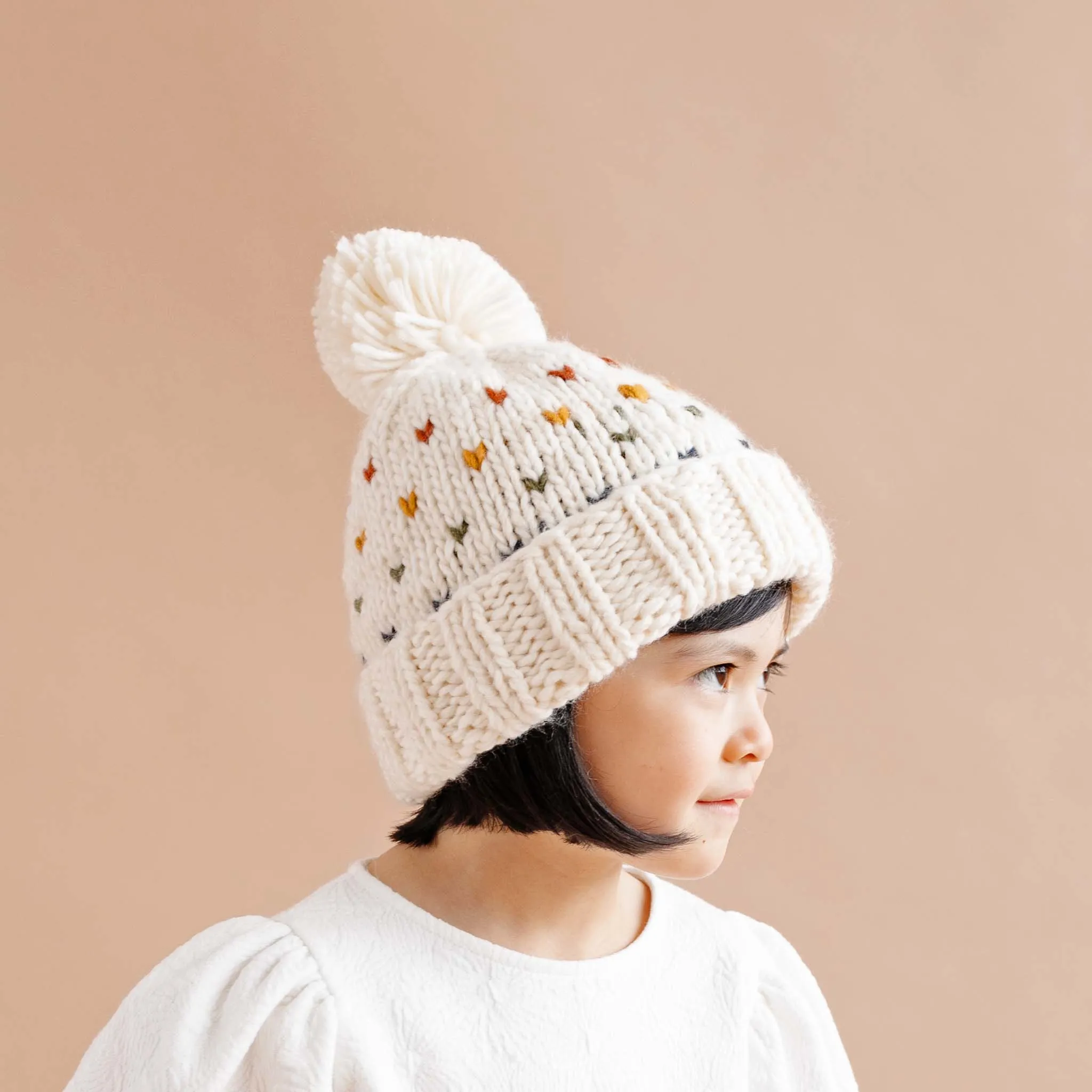 Sawyer Retro Heart Beanie by Blueberry Hill