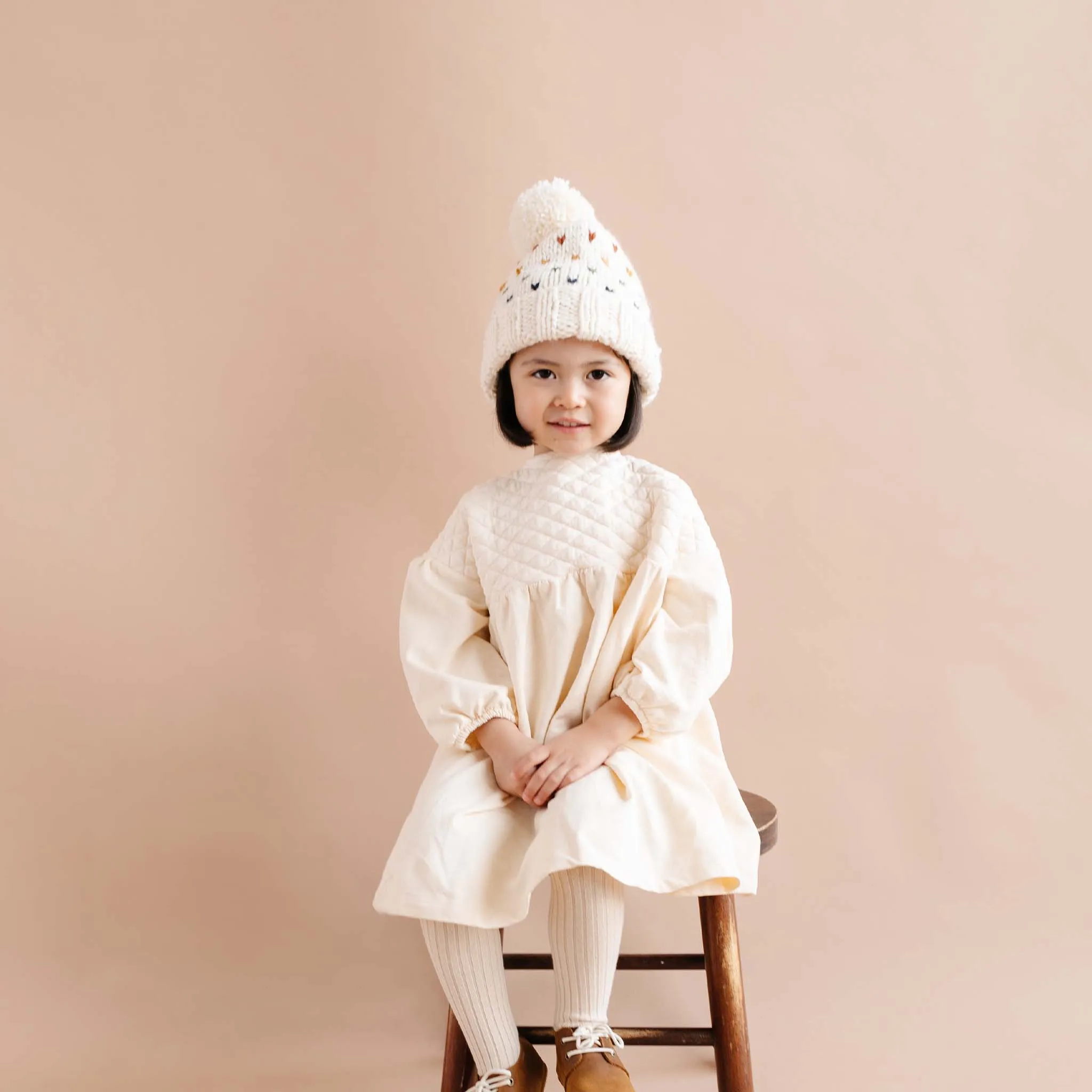Sawyer Retro Heart Beanie by Blueberry Hill