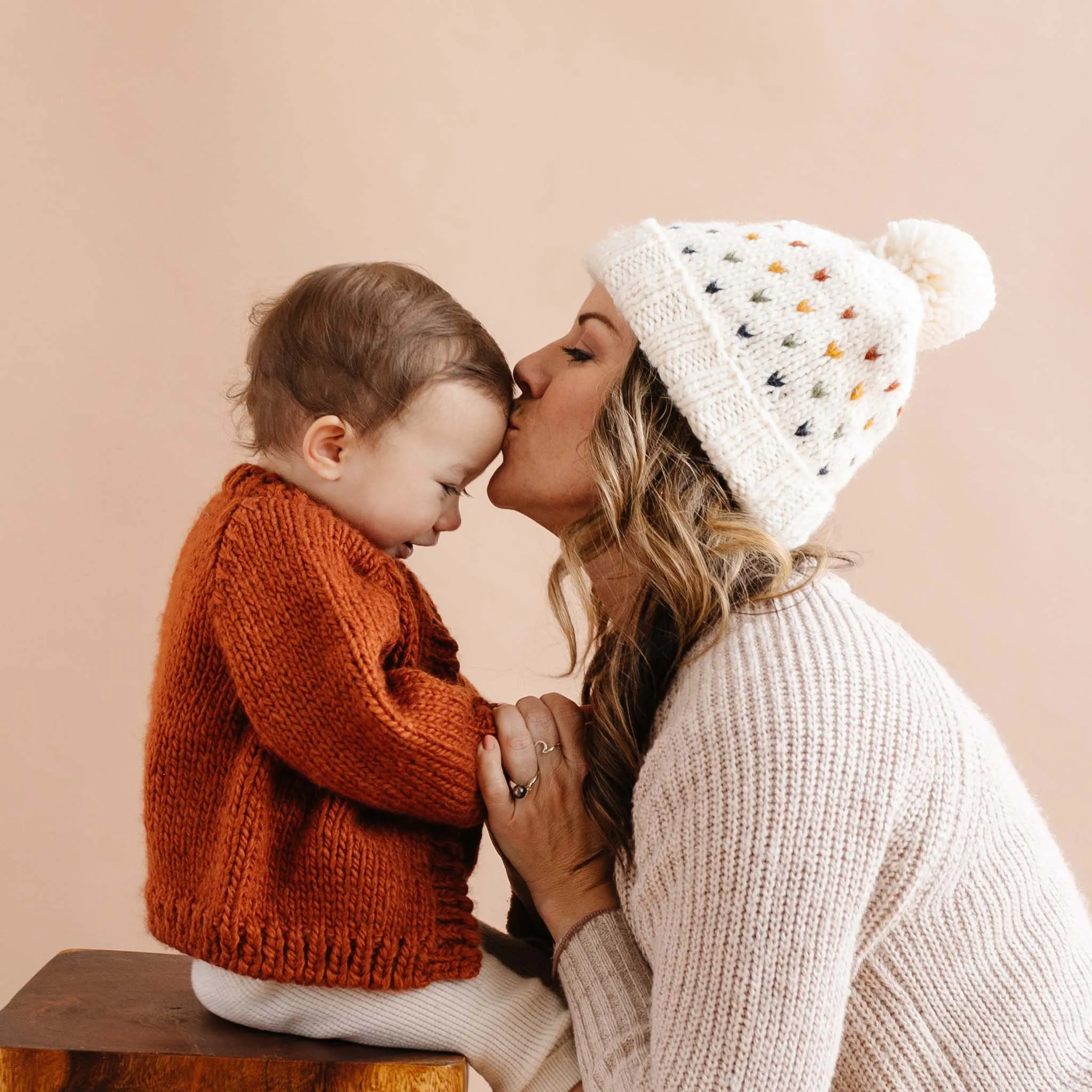 Sawyer Retro Heart Beanie by Blueberry Hill