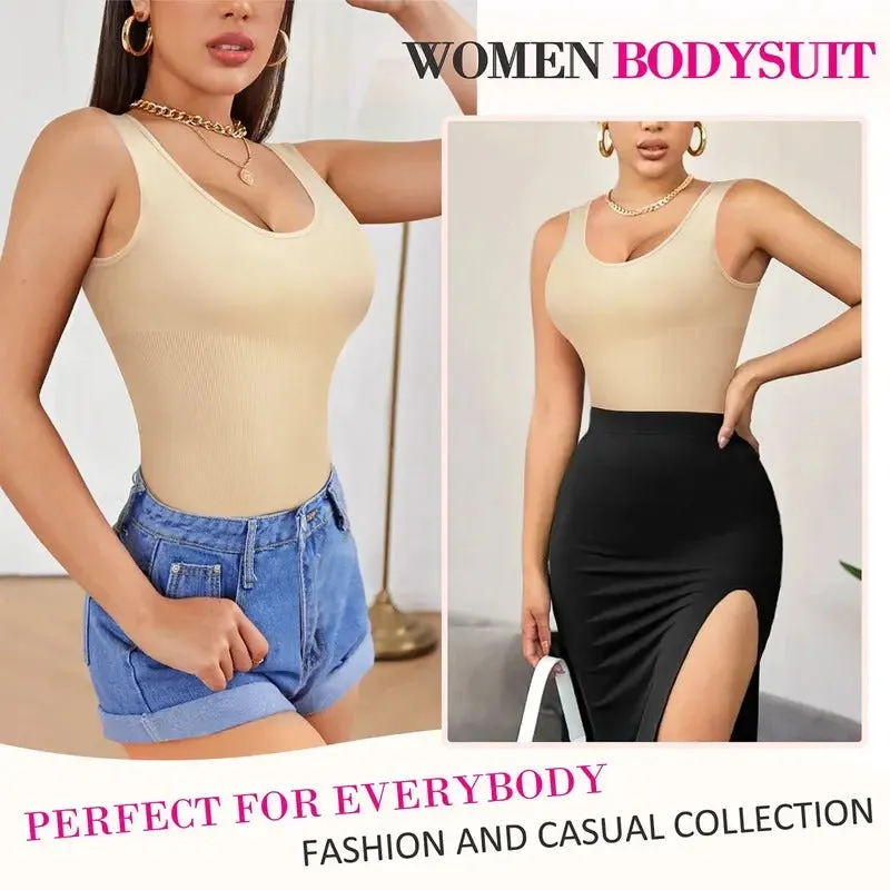 SheCurve® Smoothing Seamless Tank Top Bodysuit Tummy Control Shapewear