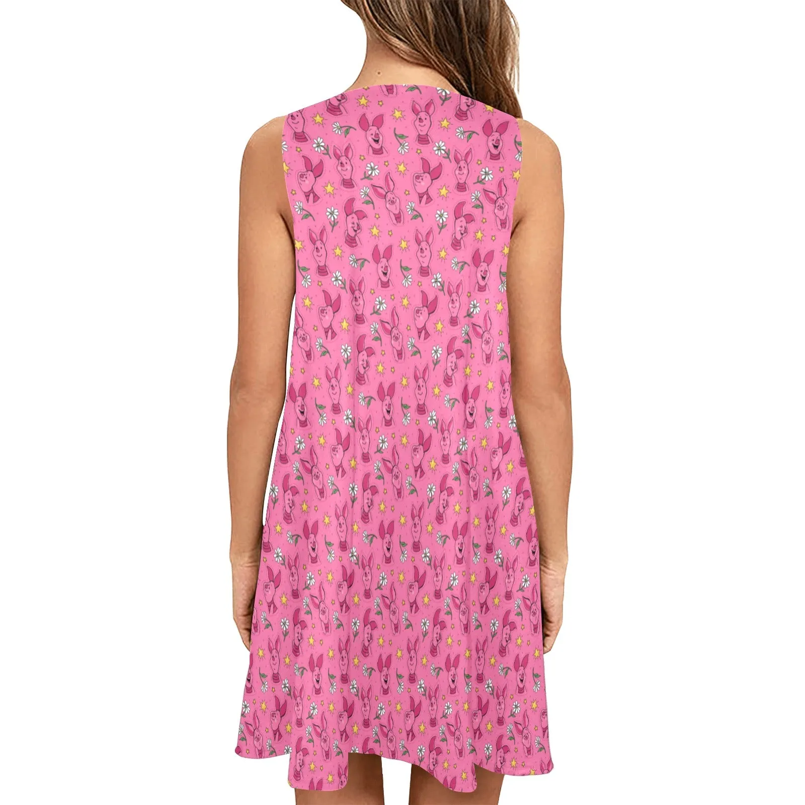Smallest Of Friends Sleeveless A-Line Pocket Dress