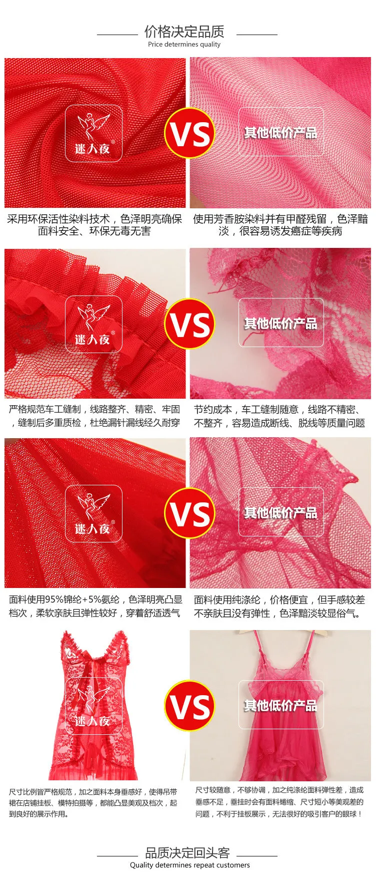 VenusFox Sexy Lingerie Sexy Temptation Suit Ladies Transparent Lace Mesh Dress Foreign Trade Sleeping Dress Lace Sexy Lingerie